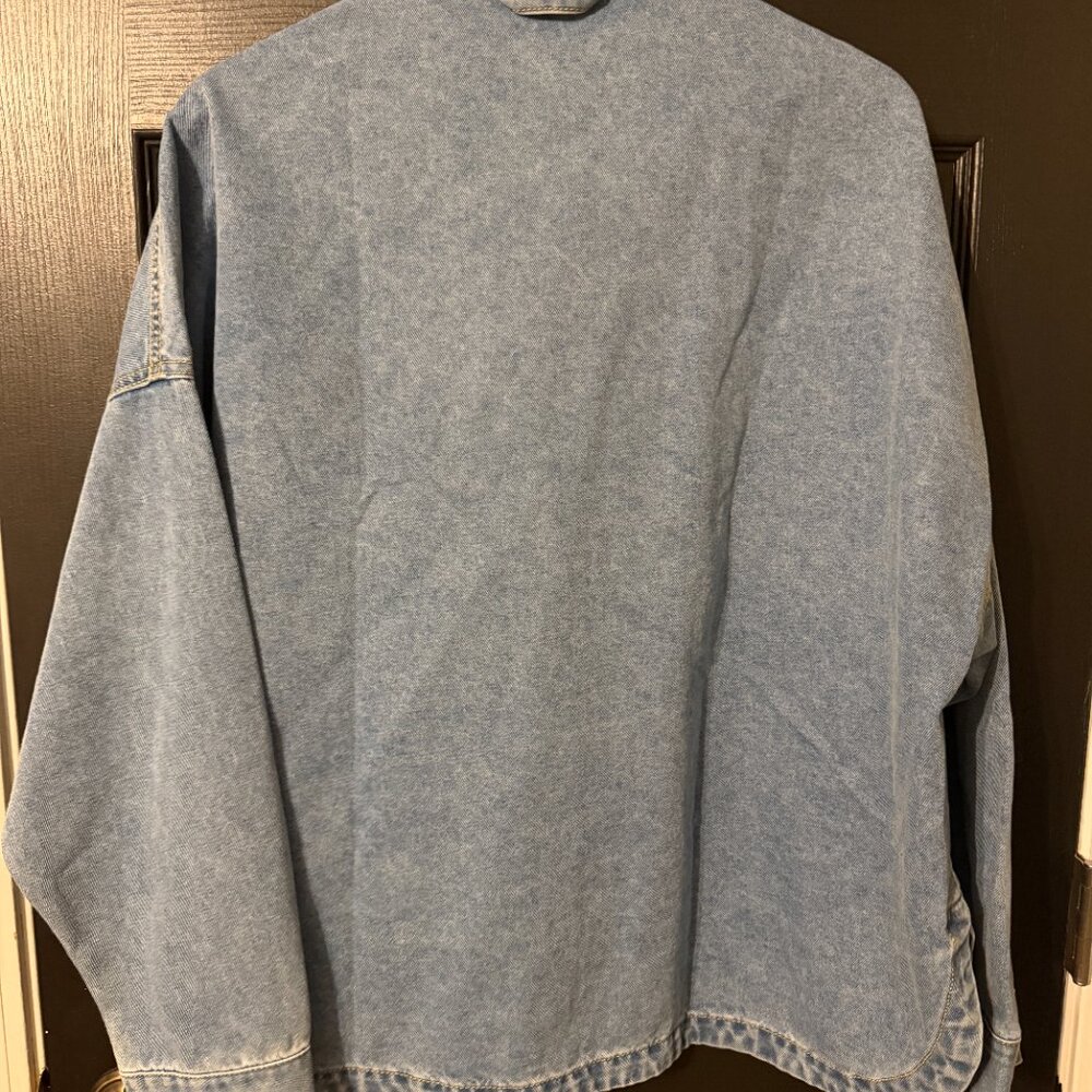 Womens Denim Jacket Shirt Medium Weight Extra Large - Picture 3 of 4